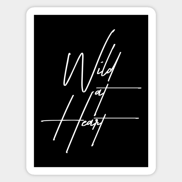 Wild at Heart 1 - Minimalist Sticker by StudioGrafiikka